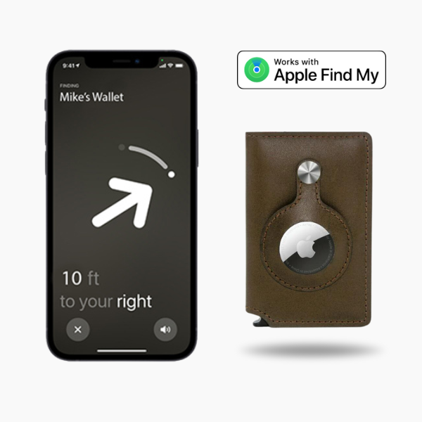 AirTag PopUp Wallet - Premium Leather